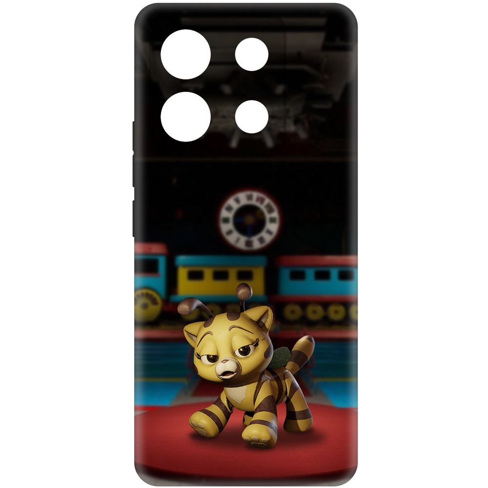 

Чехол-накладка Krutoff Soft Case Хаги Ваги - Кошка-Пчлка для Xiaomi Redmi Note 13 Pro 5G, Черный