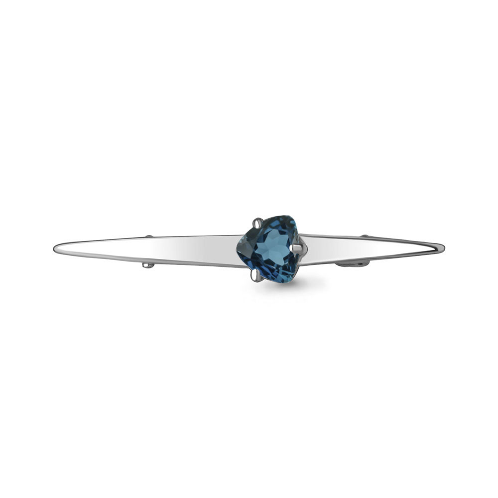 

Брошь из серебра с топазом Aquamarine Aquamarine 7740108_925_р, 7740108_925_р