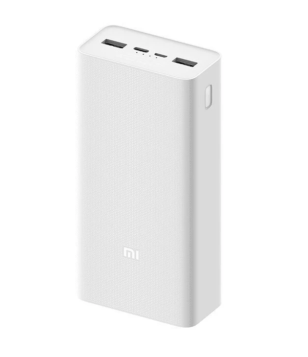 

Внешний портативный аккумулятор Xiaomi Mi Power Bank 3 30000 mAh White павербанк fast char