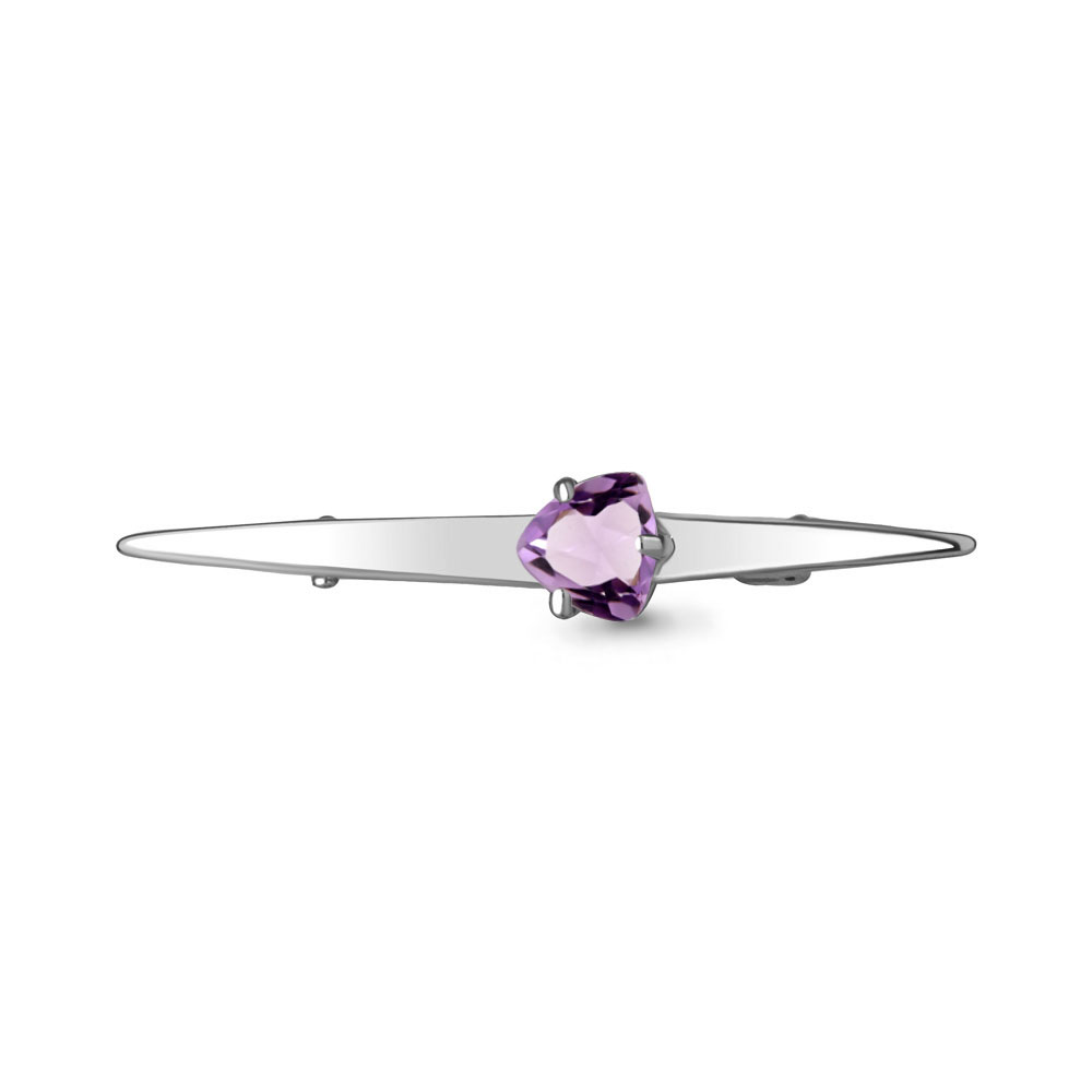 

Брошь из серебра с аметистом Aquamarine Aquamarine 7740104_925_р, 7740104_925_р