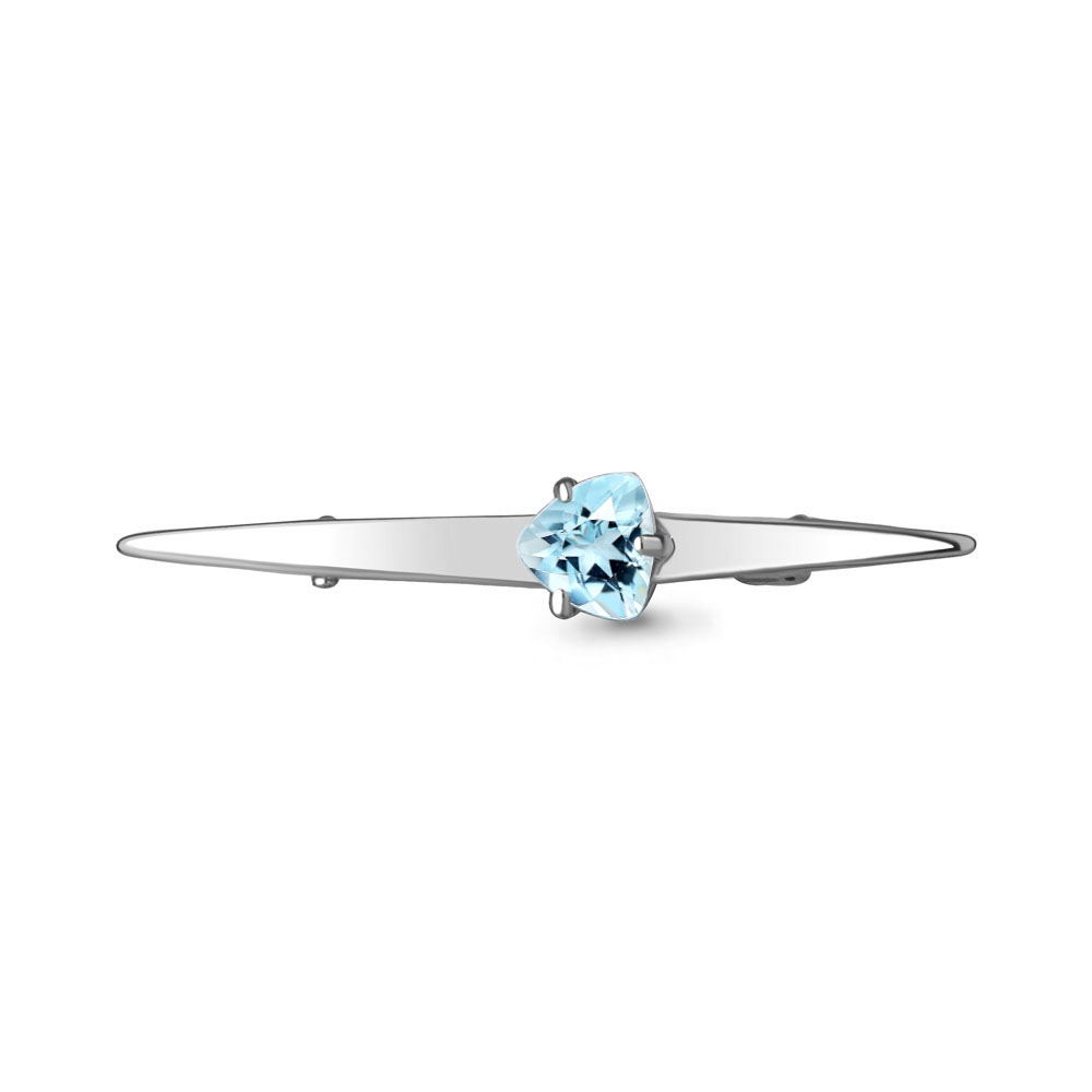 

Брошь из серебра с топазом Aquamarine Aquamarine 7740102_925_р, 7740102_925_р