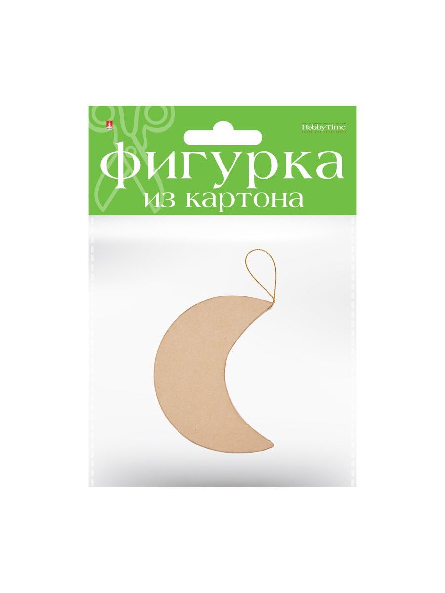 

Фигурка из картона. "ЛУНА" 5,3x1,3x13 см, Белый, 2-594/17