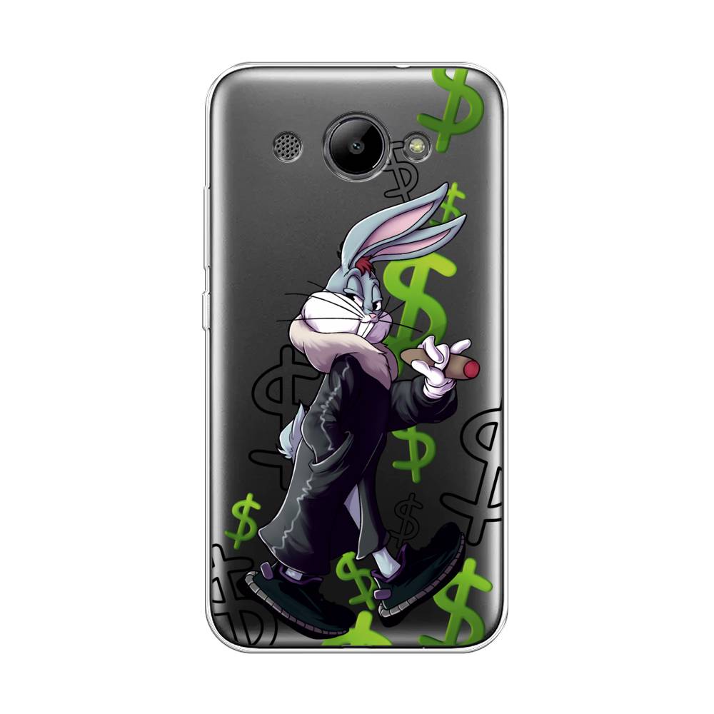 

Чехол на Huawei Y3 2017 "Rich Bugs Bunny", Зеленый;черный;голубой, 62650-6