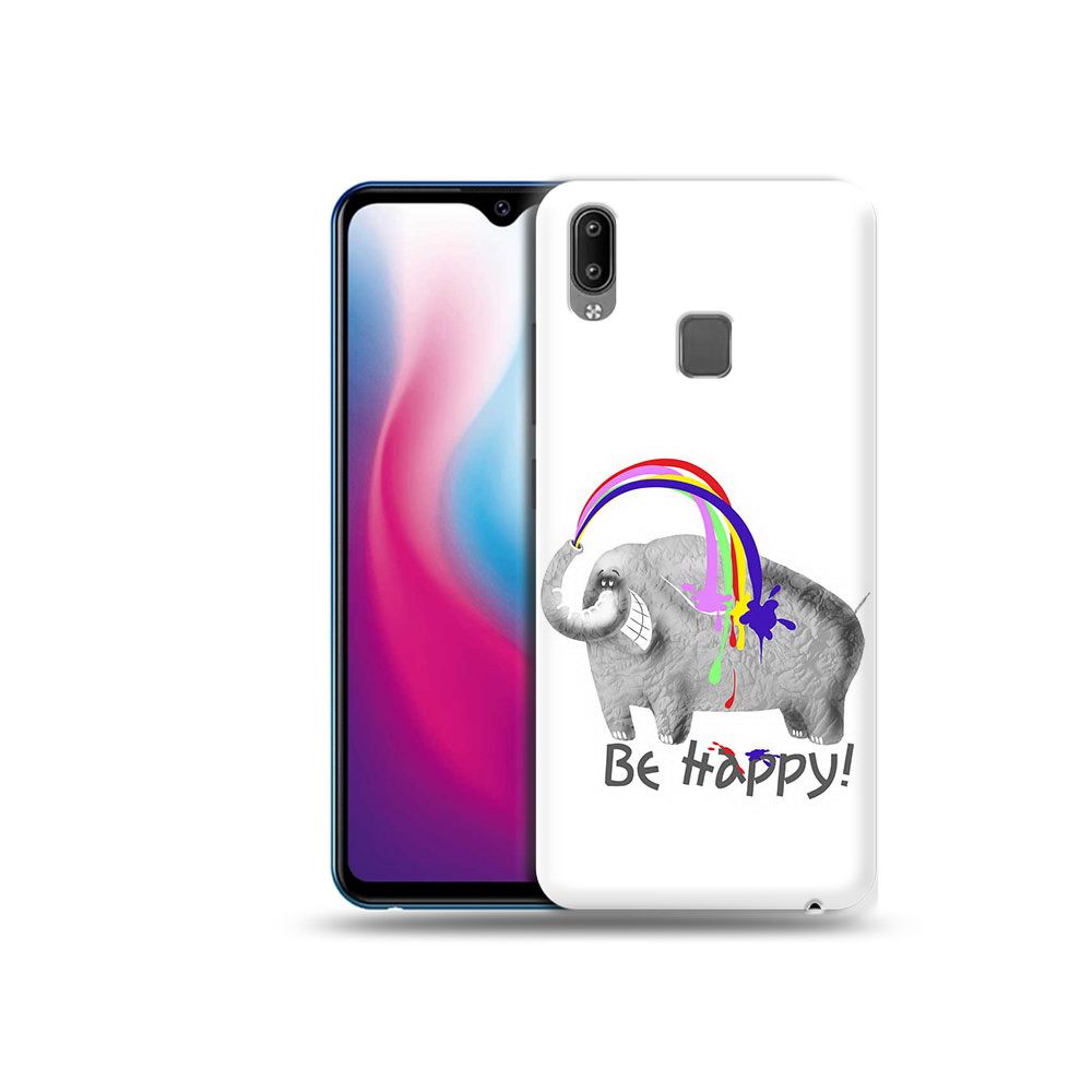 

Чехол MyPads Tocco для Vivo Y93 Lite счастливый слон, Прозрачный, Tocco