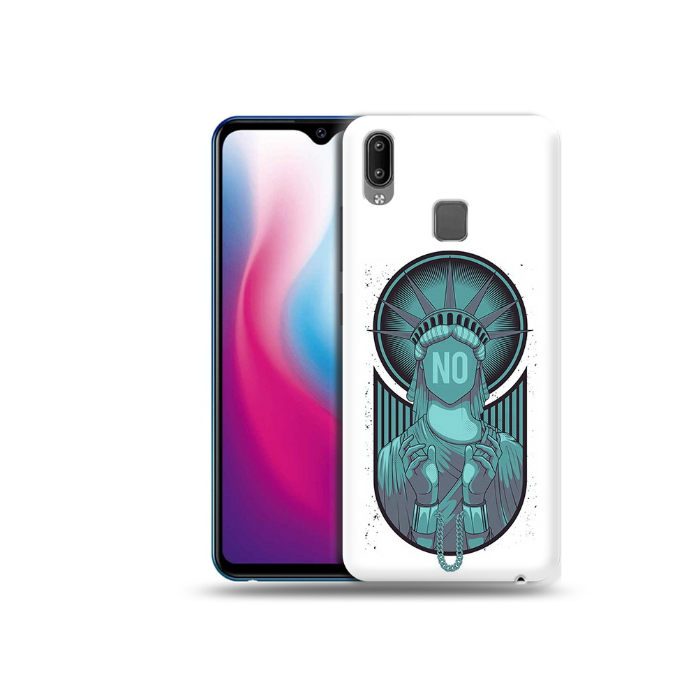 

Чехол MyPads Tocco для Vivo Y93 Lite статуя свободы зеленый, Прозрачный, Tocco