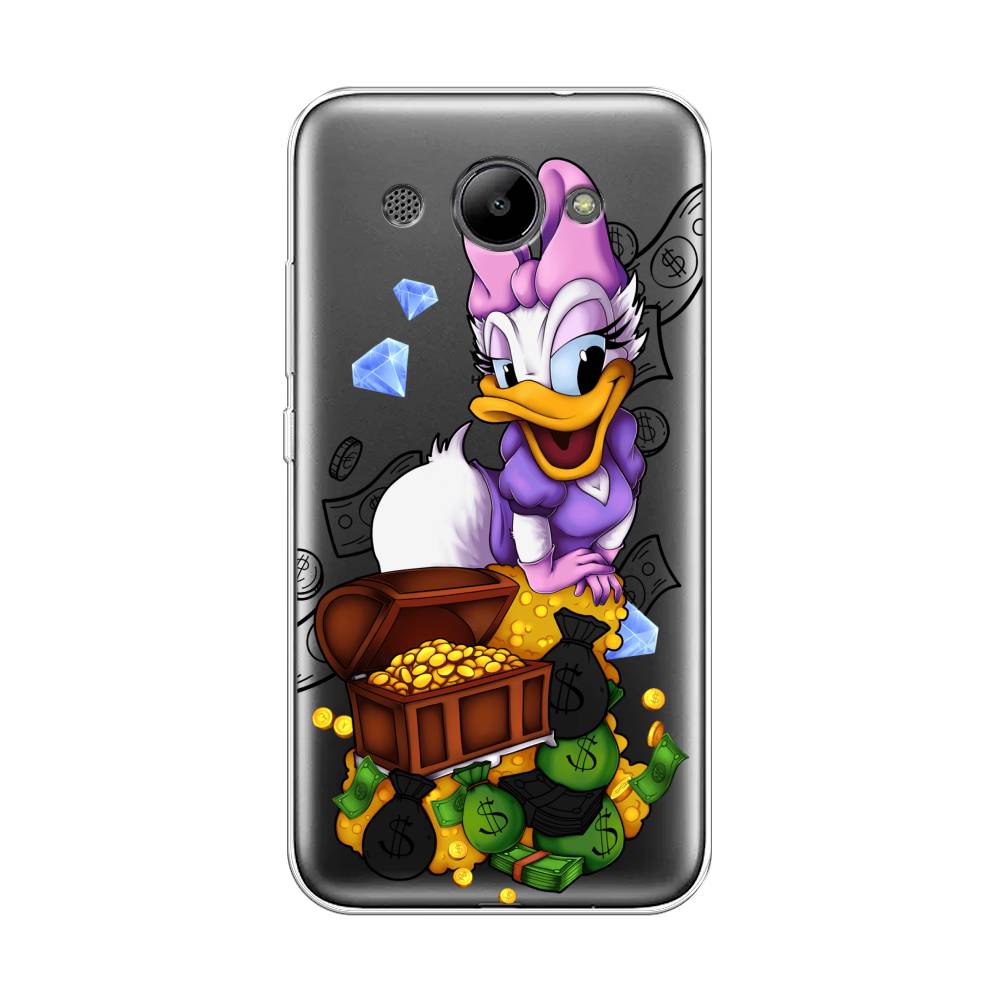 

Чехол на Huawei Y3 2017 "Rich Daisy Duck", Коричневый;белый;фиолетовый, 62650-6