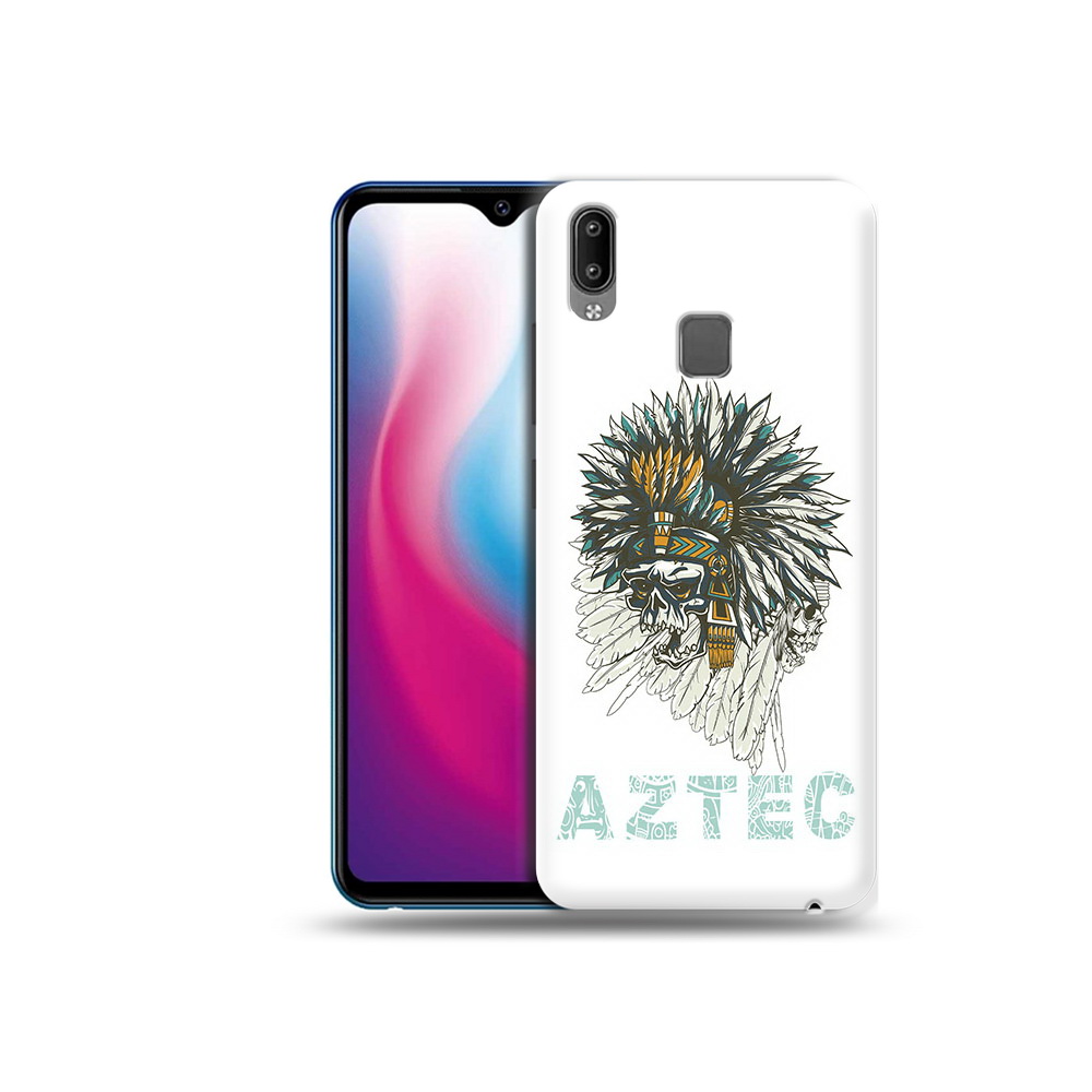 

Чехол MyPads Tocco для Vivo Y93 Lite скелет индеец, Прозрачный, Tocco