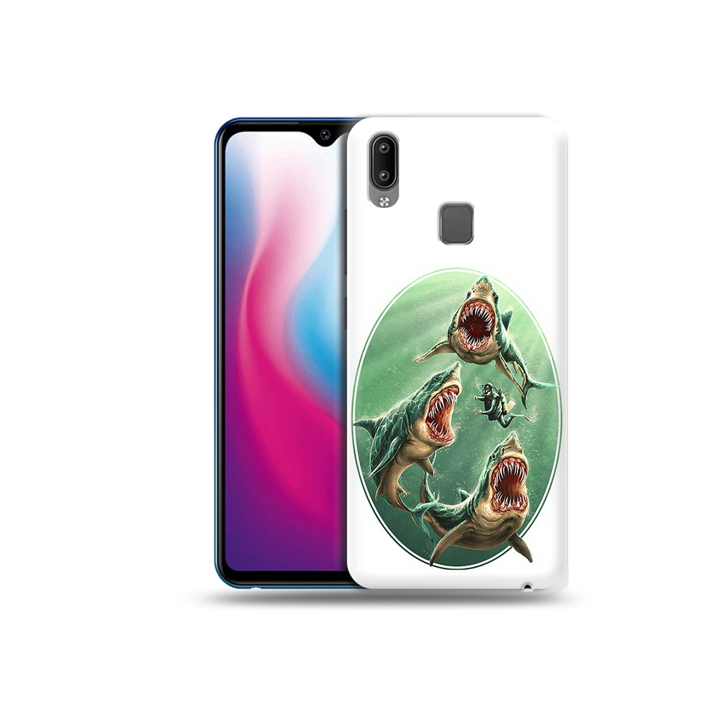 

Чехол MyPads Tocco для Vivo Y93 Lite синяя бездна, Прозрачный, Tocco