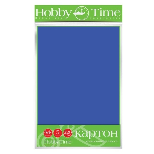 Фетр Hobby Time 4ММ, 530 Г/М.КВ., Ф. А4, 19.5х28.8СМ, 2 ЛИСТА ( синий )