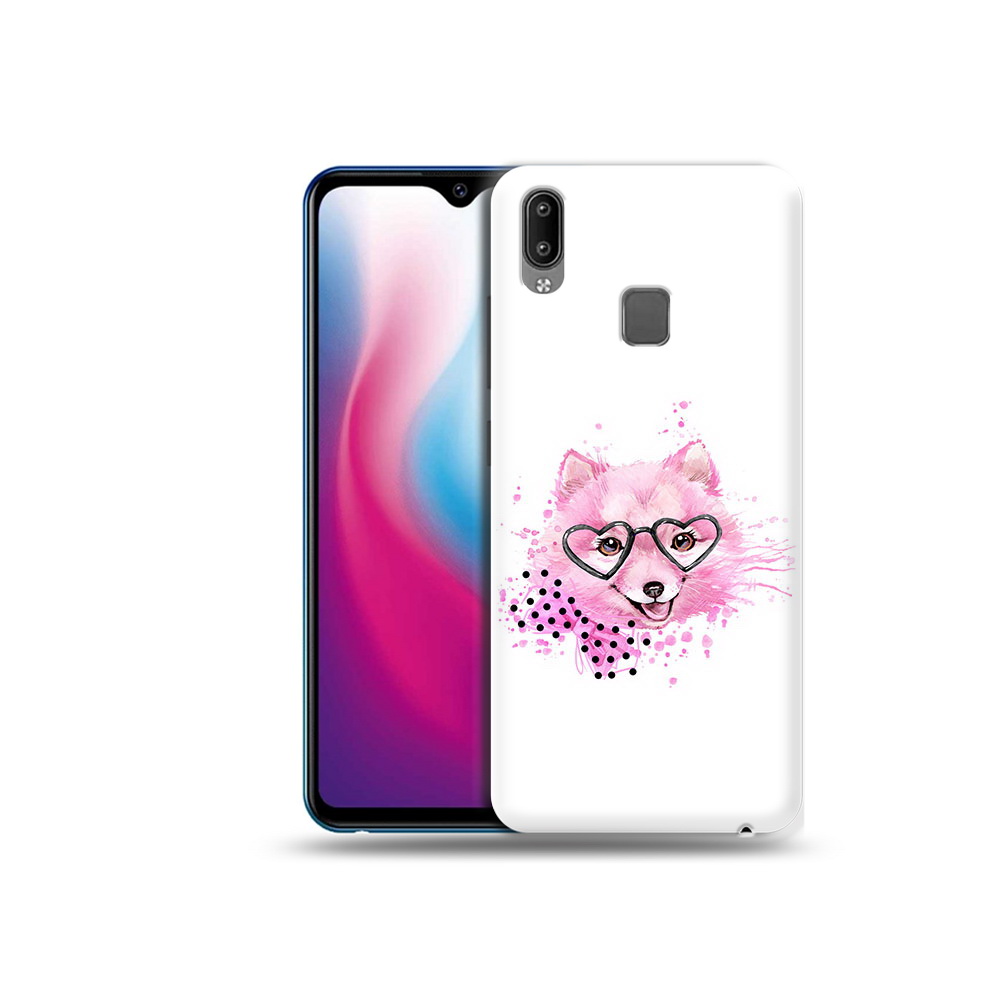 

Чехол MyPads Tocco для Vivo Y93 Lite розовый волченок, Прозрачный, Tocco
