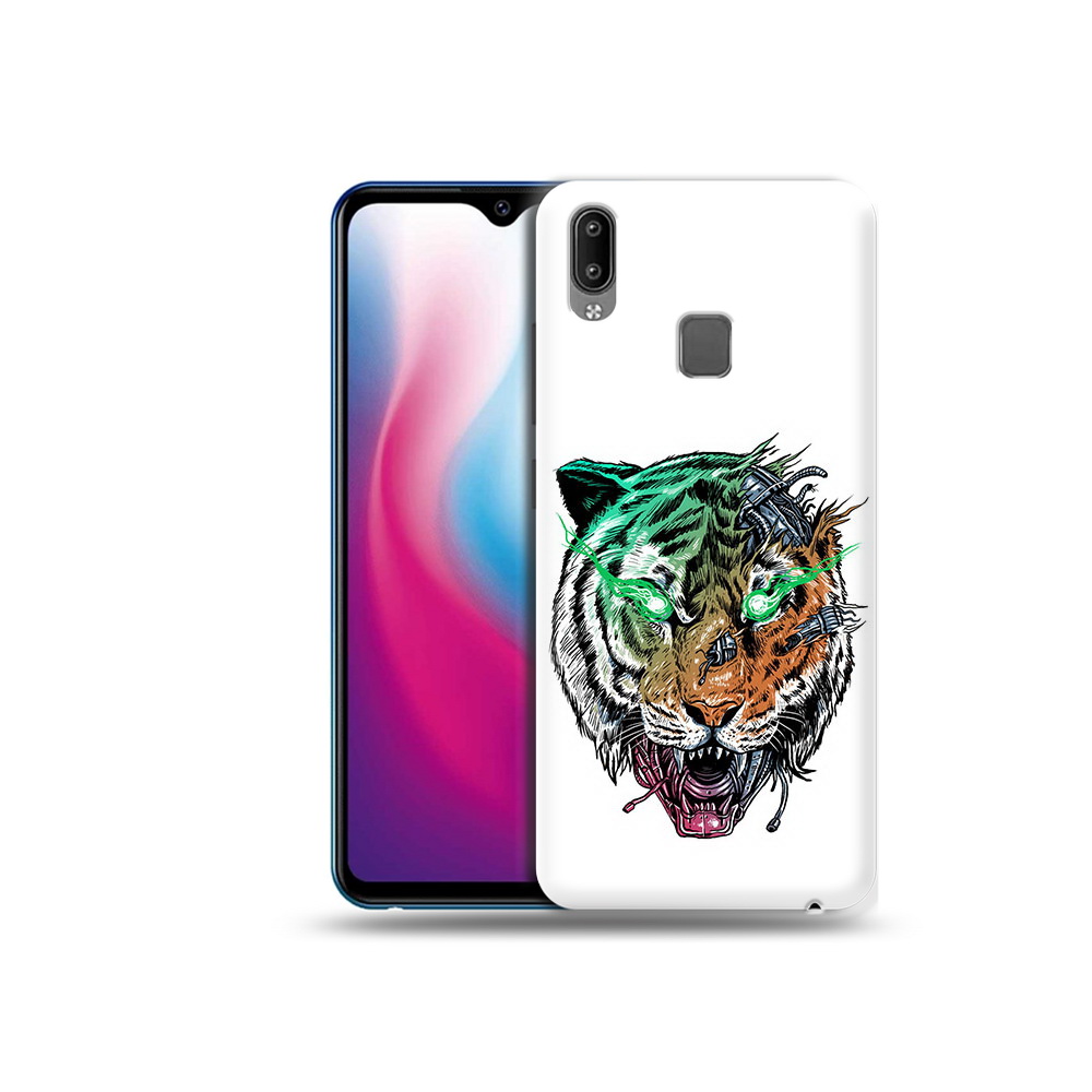 

Чехол MyPads Tocco для Vivo Y93 Lite робо-тигр, Прозрачный, Tocco