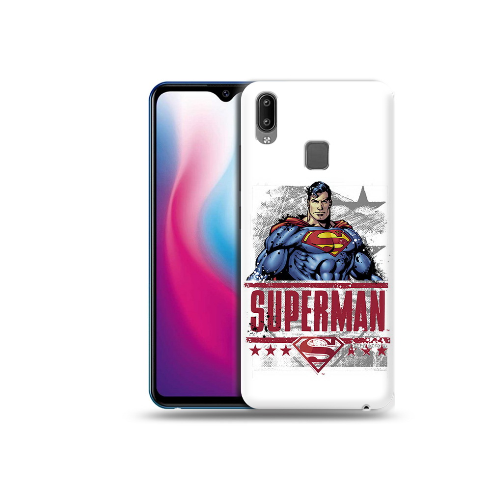 

Чехол MyPads Tocco для Vivo Y93 Lite рисунок супермен, Прозрачный, Tocco