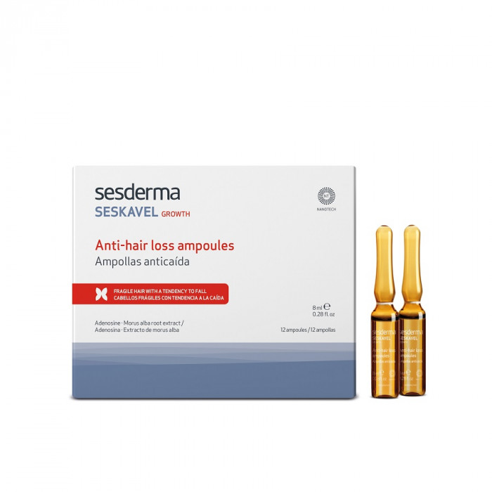 Средство в ампулах Sesderma Seskavel Anti-hair Loss Ampoules 12 шт x 8 мл