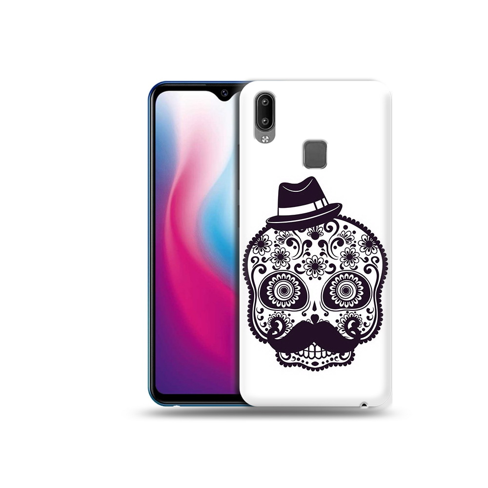 

Чехол MyPads Tocco для Vivo Y93 Lite разрисованный скелет, Прозрачный, Tocco