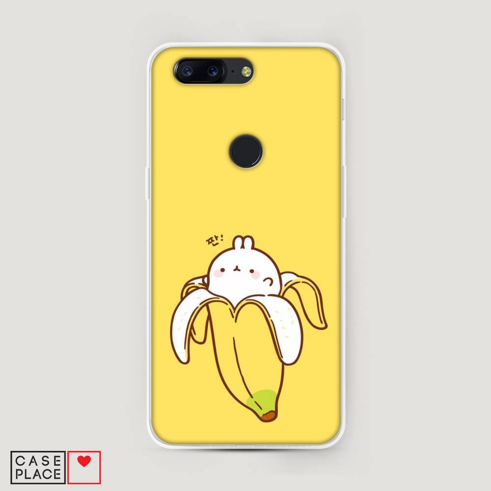 

Чехол Awog на OnePlus 5T / ВанПлас 5T "Зайчик-бананчик", Желтый;белый, 150350-2