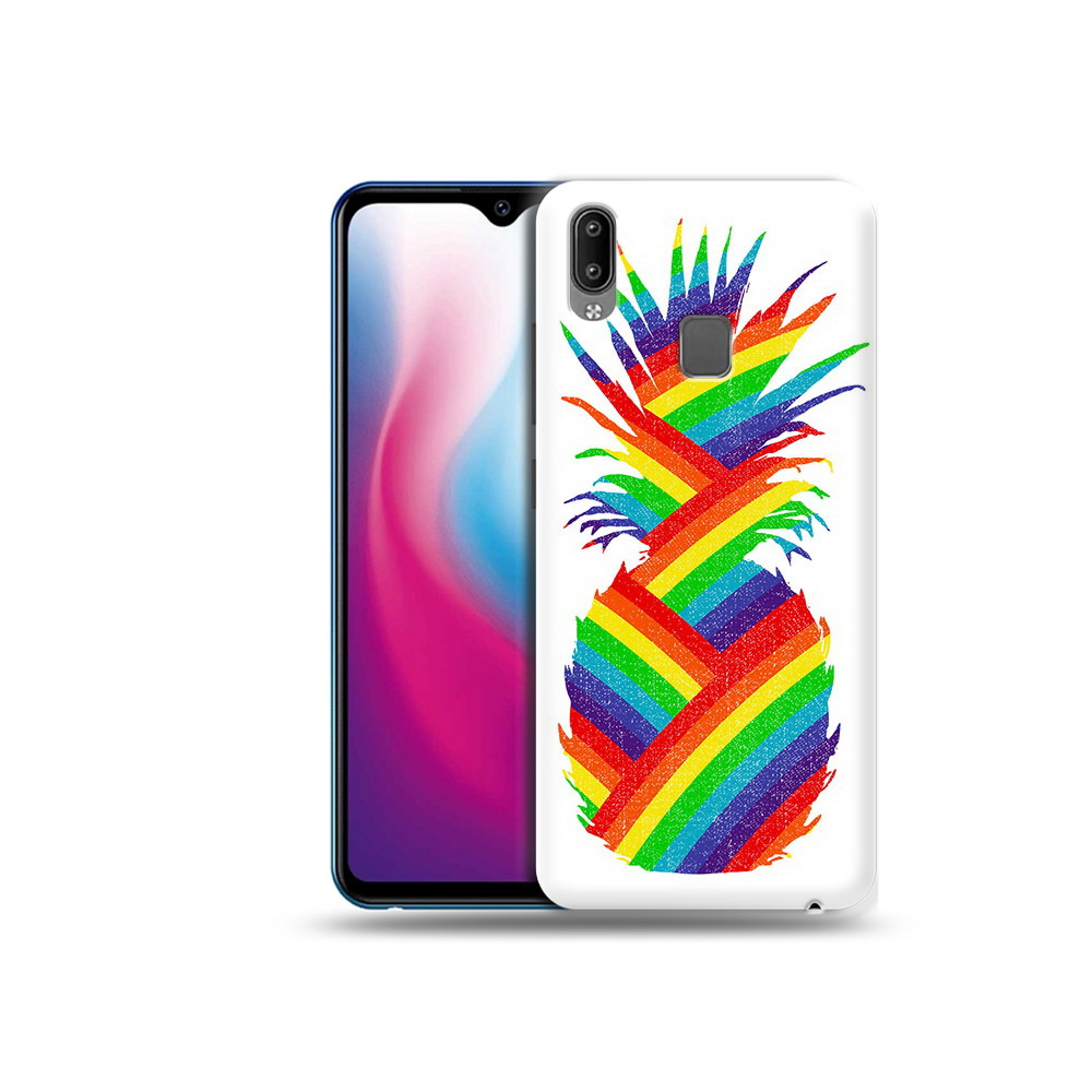 

Чехол MyPads Tocco для Vivo Y93 Lite радужный ананас, Прозрачный, Tocco