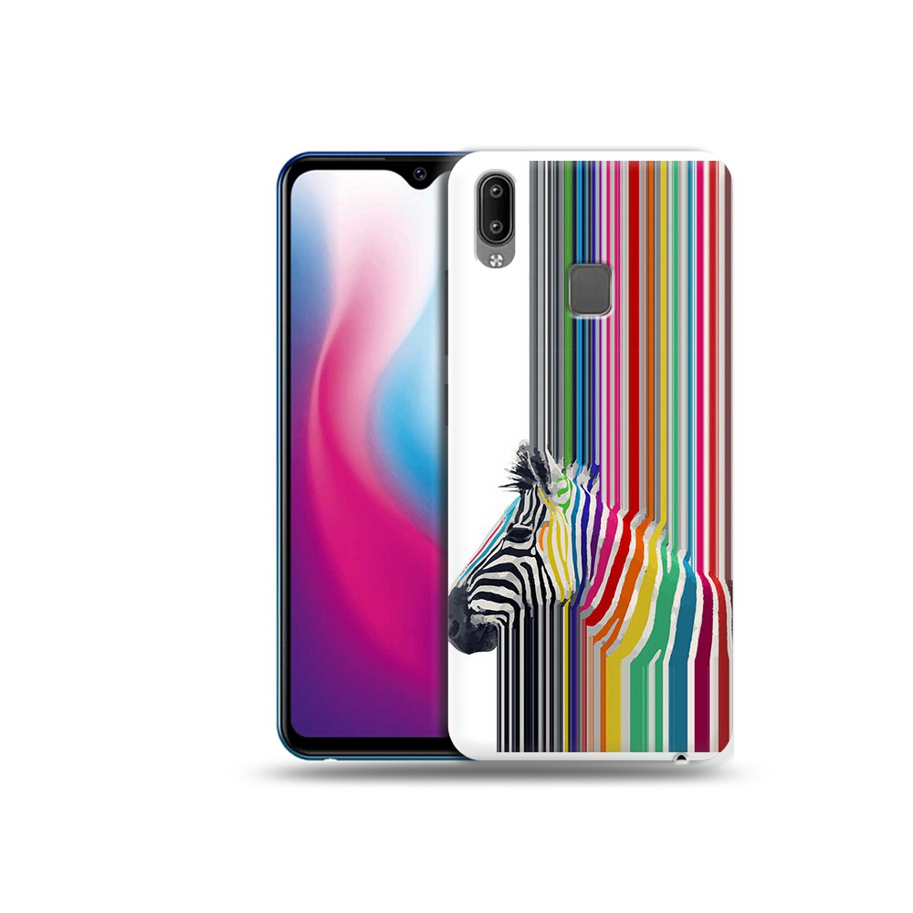 

Чехол MyPads Tocco для Vivo Y93 Lite радужная зебра, Прозрачный, Tocco