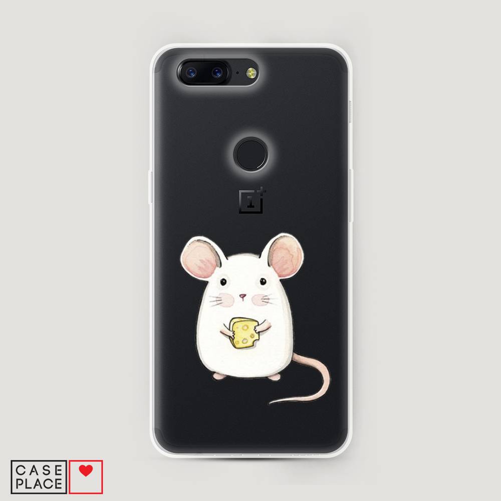 

Чехол Awog на OnePlus 5T / ВанПлас 5T "Мышка", Белый;розовый;прозрачный, 150350-1