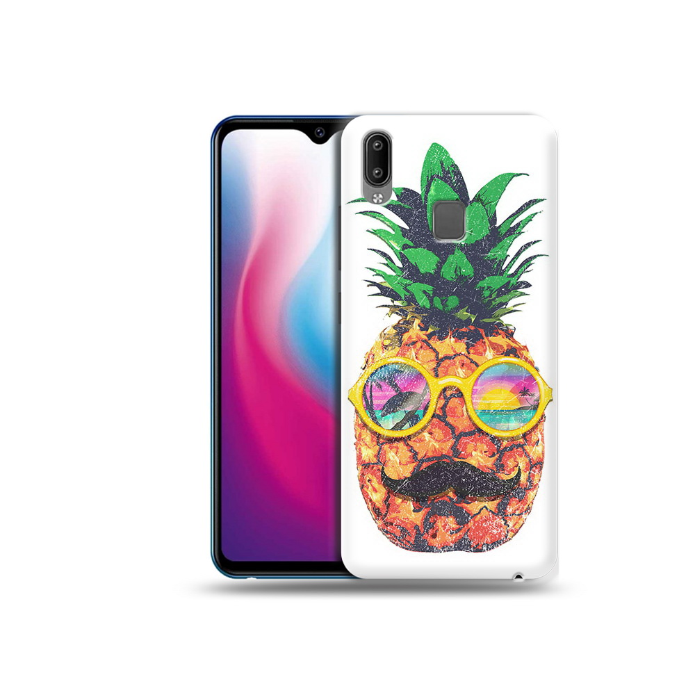 

Чехол MyPads Tocco для Vivo Y93 Lite прикольный ананас с лицом, Прозрачный, Tocco