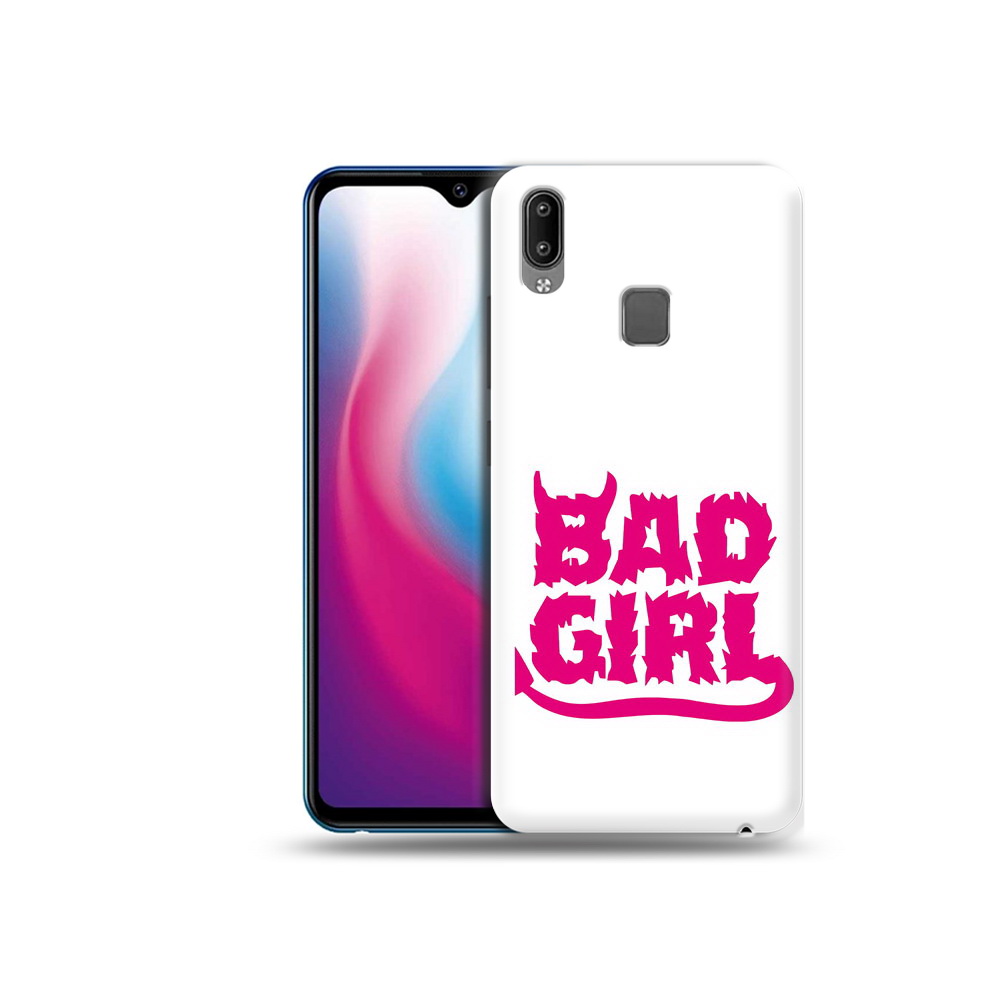 

Чехол MyPads Tocco для Vivo Y93 Lite плохая девочка, Прозрачный, Tocco