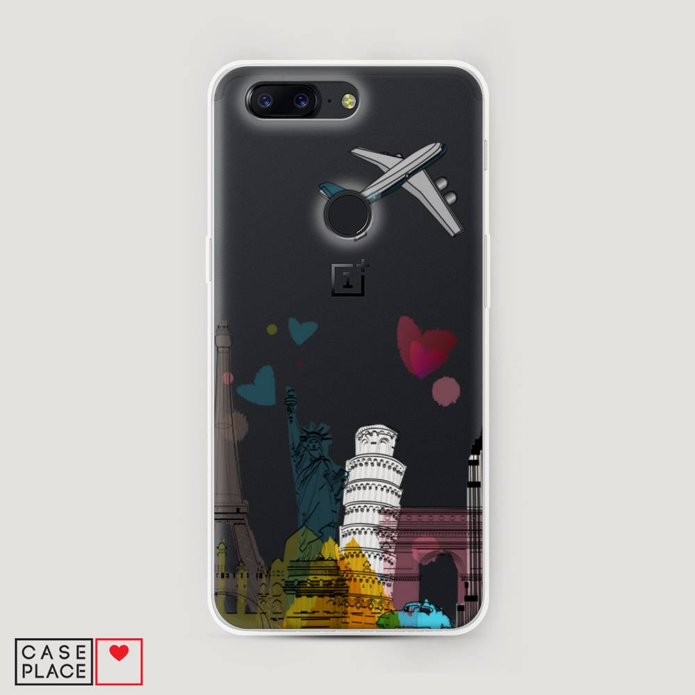 

Чехол Awog на OnePlus 5T / ВанПлас 5T "Самолет путешествий", Желтый, 150350-10