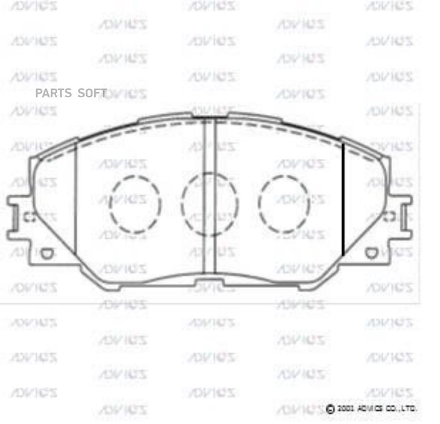 

Тормозные колодки ADVICS дисковые A1N129