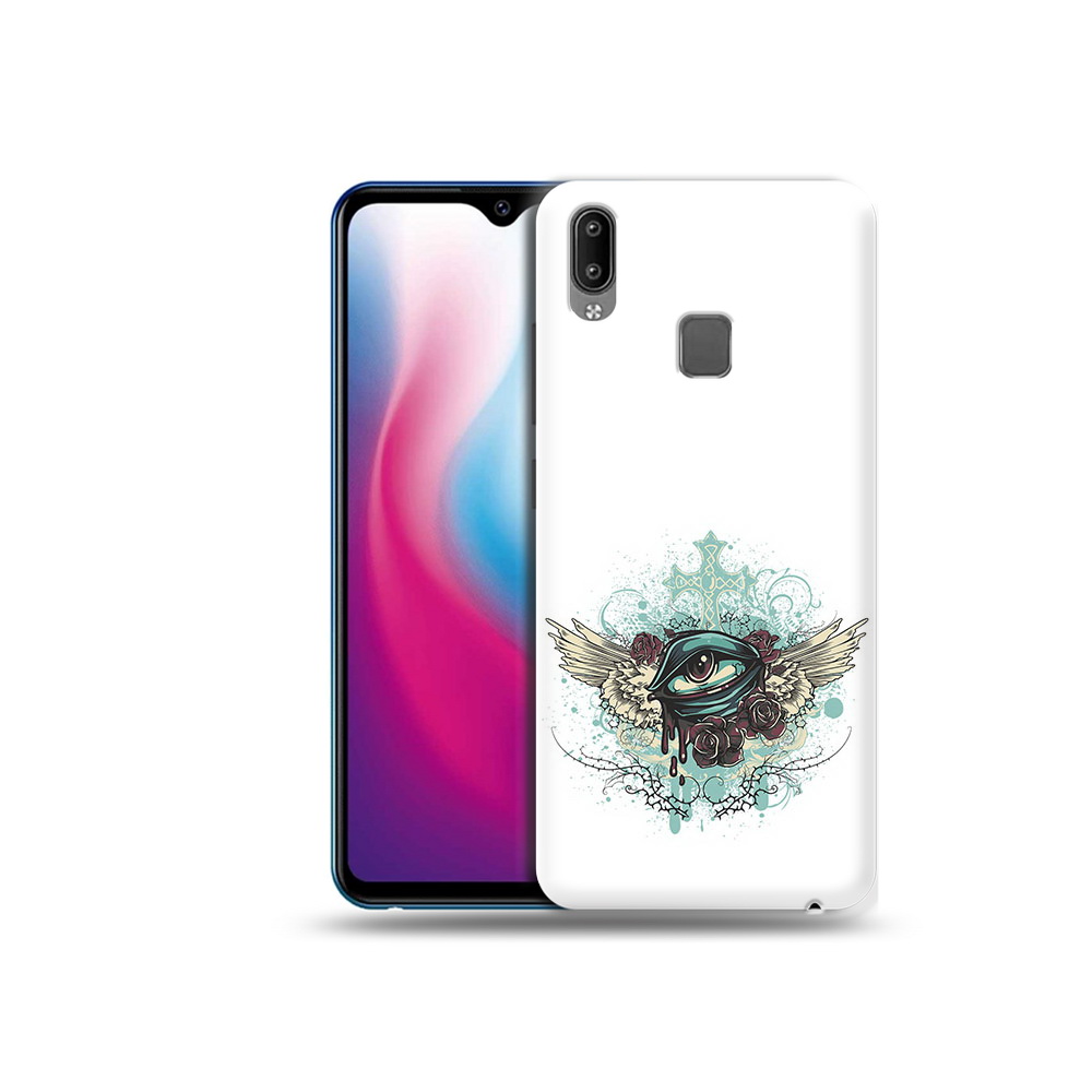

Чехол MyPads Tocco для Vivo Y93 Lite плачущий глаз с крыльями, Прозрачный, Tocco