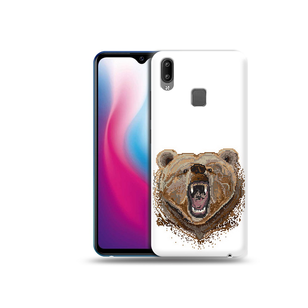 

Чехол MyPads Tocco для Vivo Y93 Lite пиксельный медведь, Прозрачный, Tocco