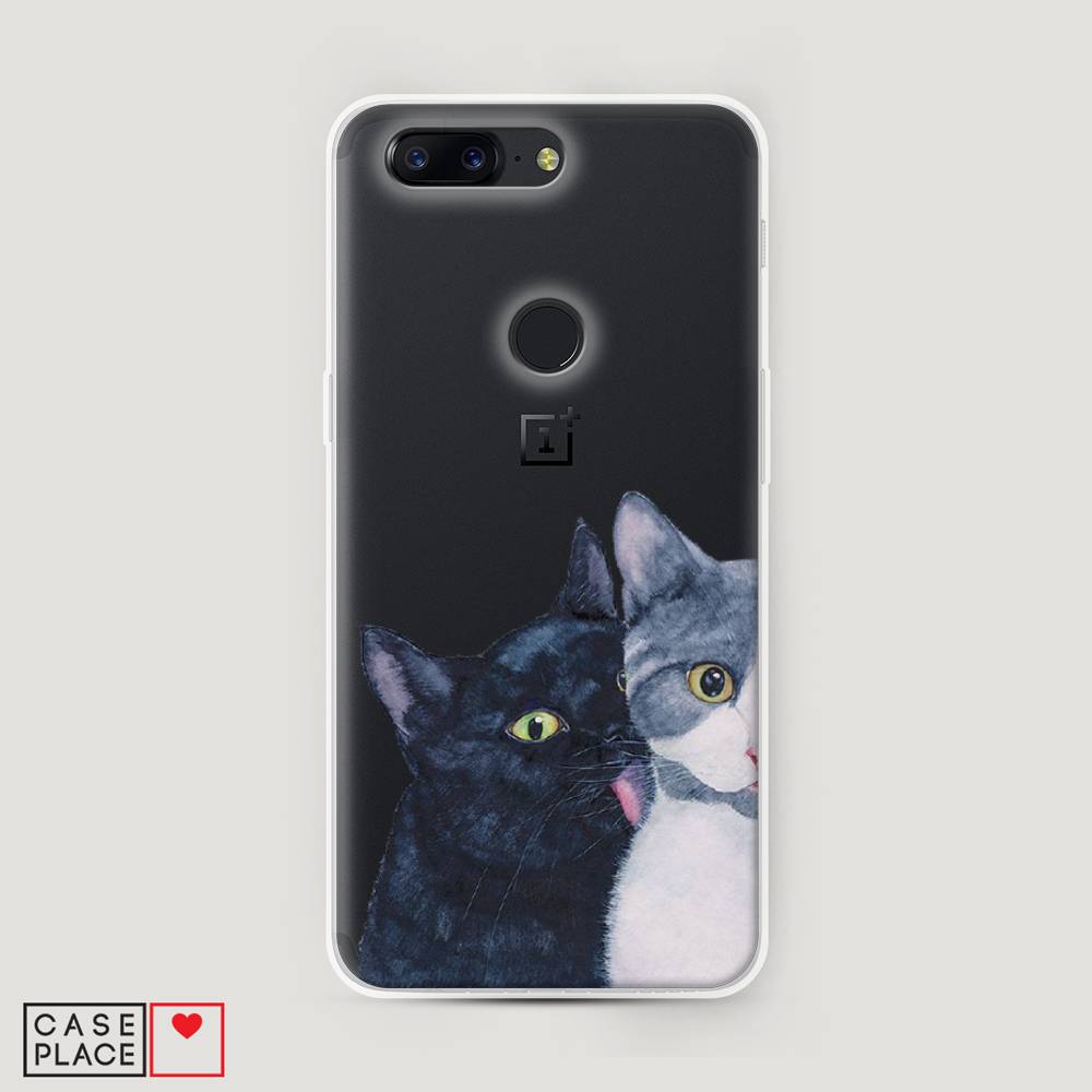 

Чехол Awog на OnePlus 5T / ВанПлас 5T "Кошачья любовь", Синий, 150350-1