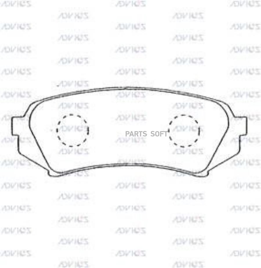 

Тормозные колодки ADVICS дисковые A2N004