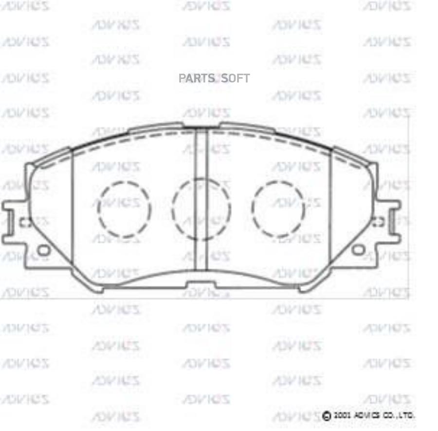 

Тормозные колодки ADVICS дисковые A1N128