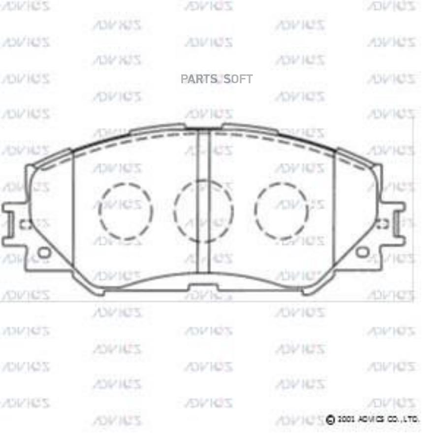 Тормозные колодки ADVICS дисковые A1N128