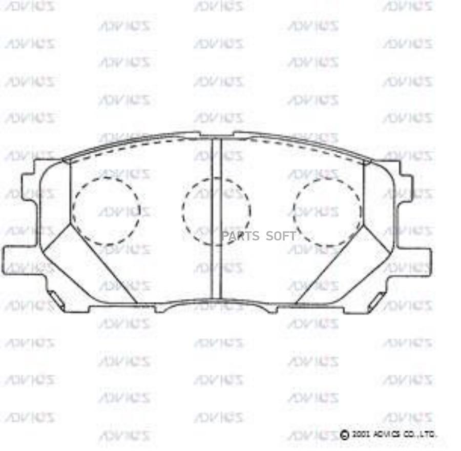 

Тормозные колодки ADVICS дисковые A1N110