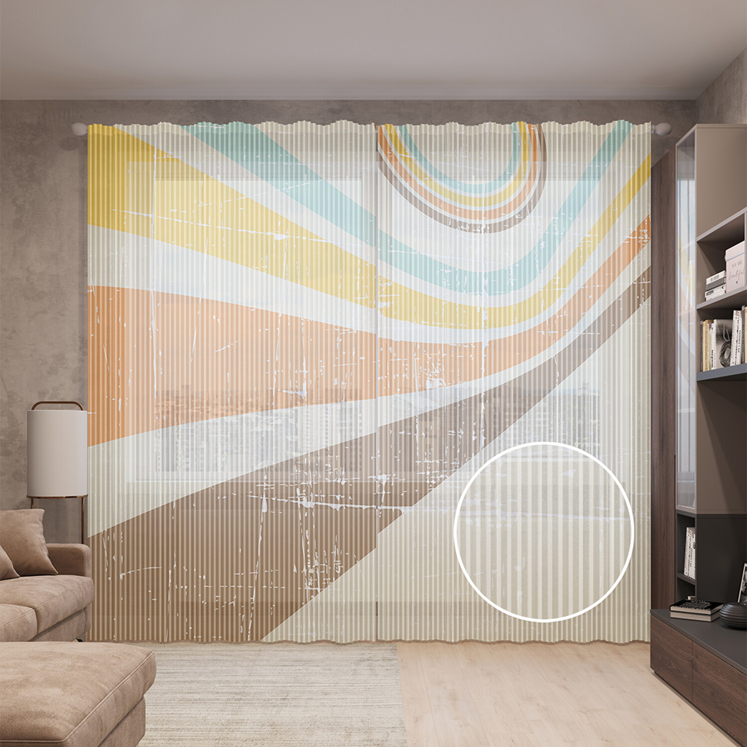 

Тюль вуаль на шторной ленте с принтом JoyArty "Старинный полет", 310х265 см, Старинный полет