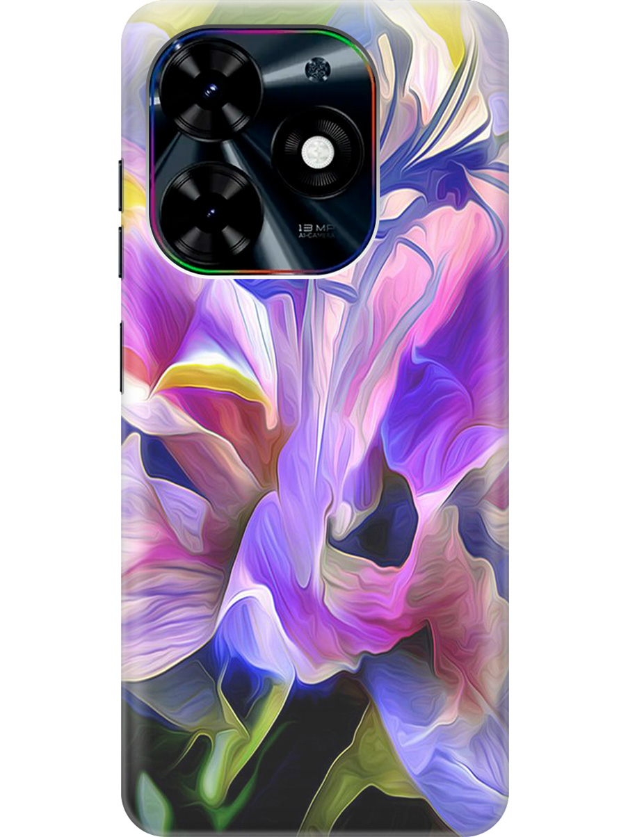 

Силиконовый чехол на Infinix Hot 40i с рисунком "Цветочная абстракция", Зеленый;синий;фиолетовый, 20011891