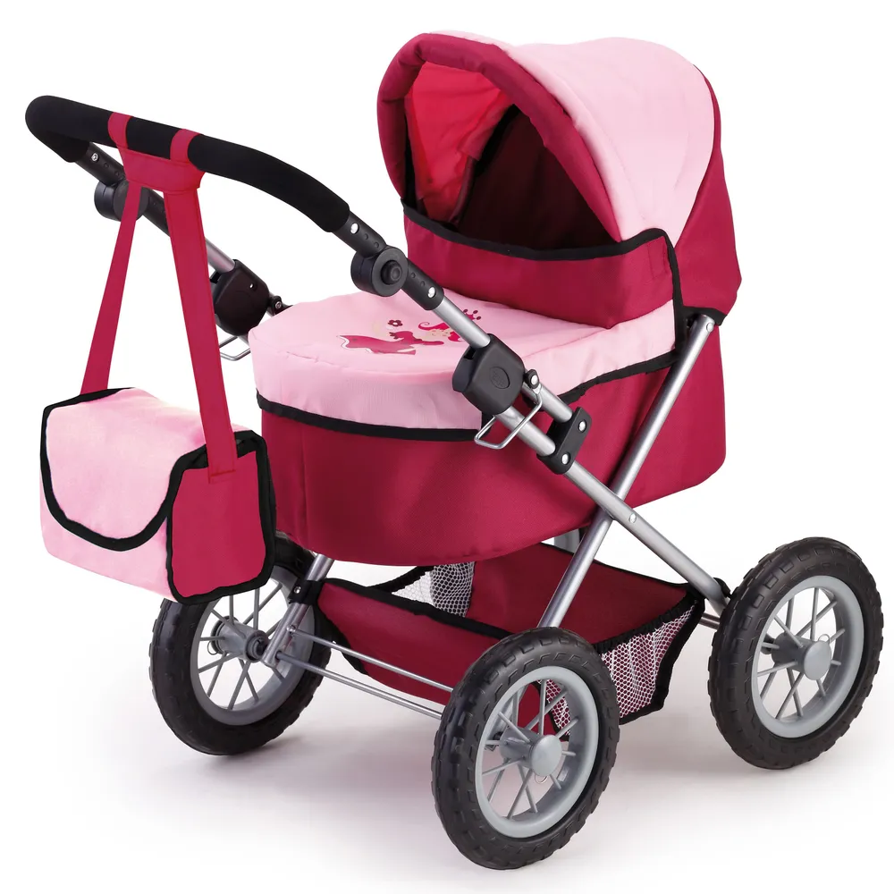 фото Детская коляска для кукол bayer design dolls pram trendy розовая