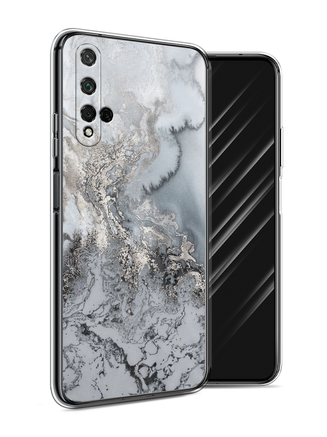 

Чехол Awog на Honor 20 "Морозная лавина серая", Серый;серебристый, 69550-3