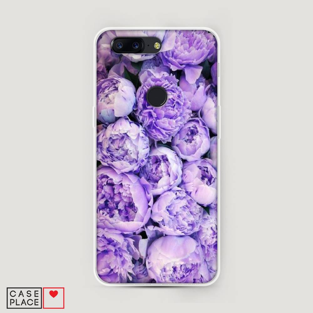 

Чехол Awog на OnePlus 5T / ВанПлас 5T "Пионы сиреневые", Фиолетовый;голубой, 150350-8