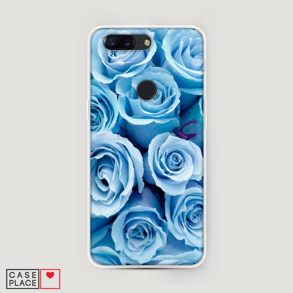 

Чехол Awog на OnePlus 5T / ВанПлас 5T "Лазурные розы", Голубой, 150350-8