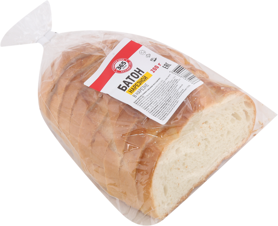 Хлеб белый 365 дней Нарезной BIO 200 г