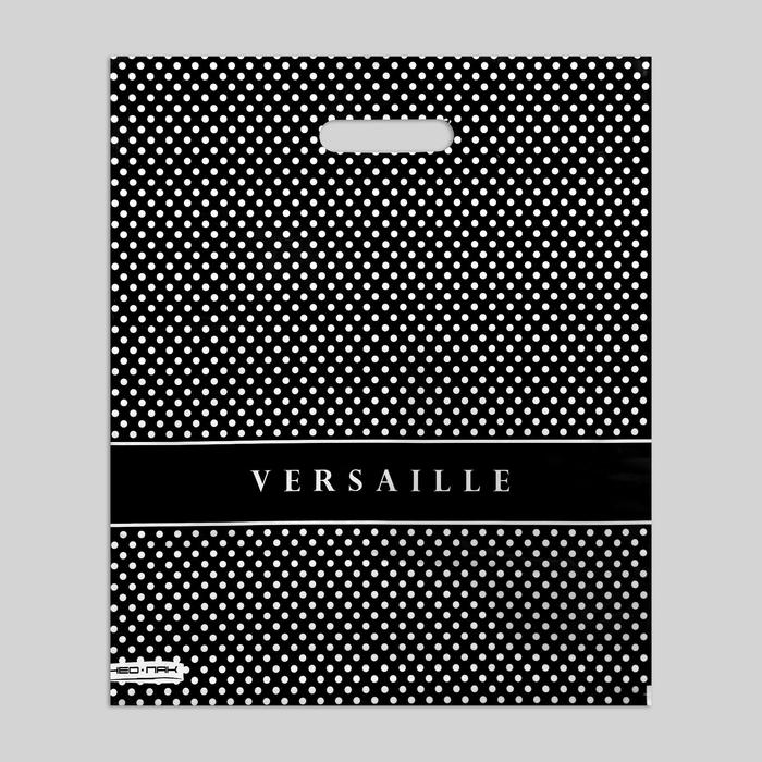 

Пакет Версаль, полиэтиленовый с вырубной ручкой, 38х45 см, 60 мкм (25 шт), Черный