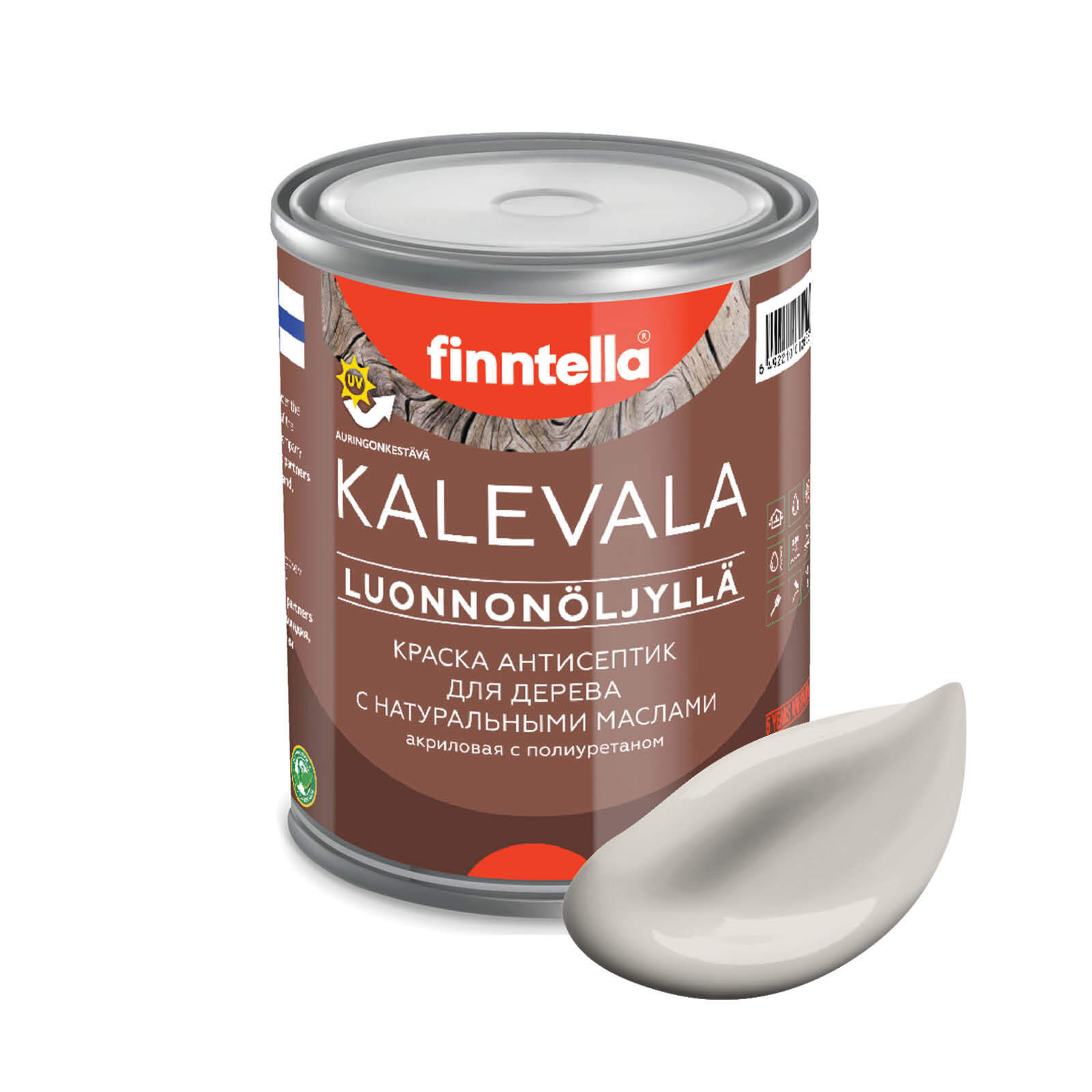 

Краска для дерева и деревянных фасадов FINNTELLA KALEVALA, с натуральным маслом и полиурет, Бежевый, KALEVALA NLC