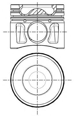 87-427700-10_Поршень D86 Std Peugeot Boxer 2.2Hdi 4Hu 06> Nural 8742770010