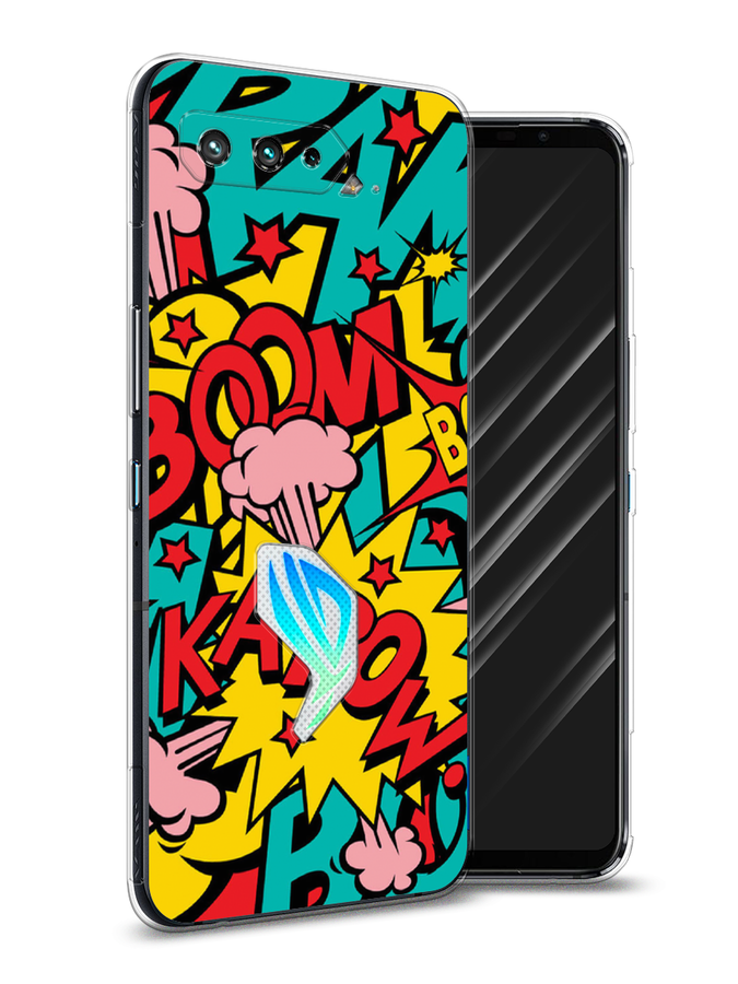 

Чехол Awog на Asus ROG Phone 5S "Постер pop art", Голубой;желтый;красный, 44550-9