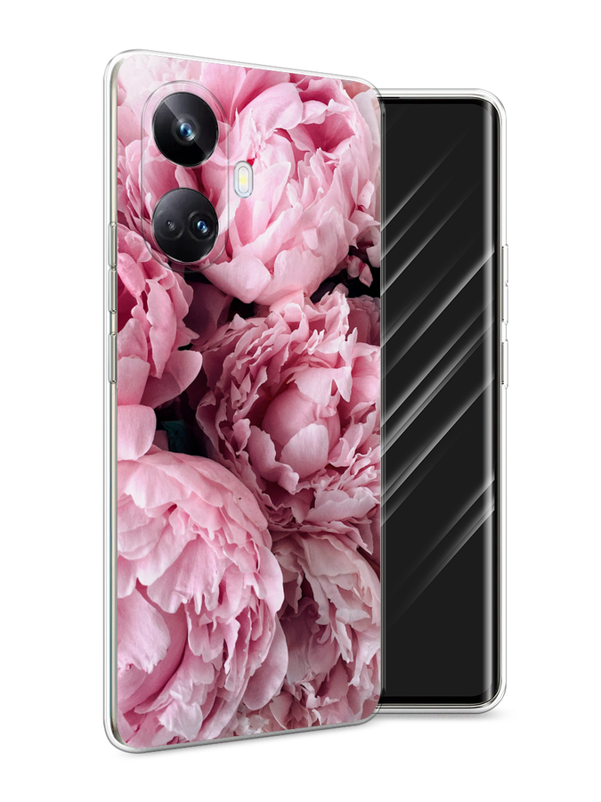 

Чехол Awog на Realme 10 Pro+ "Нежные пионы", Розовый;черный;белый, 2512350-8