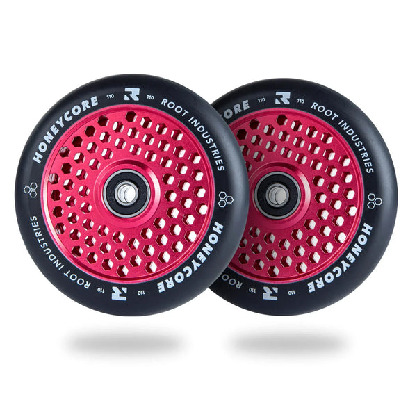 Колеса для самоката Root Industries Honeycore Wheels 110x24mm 2шт Black Red