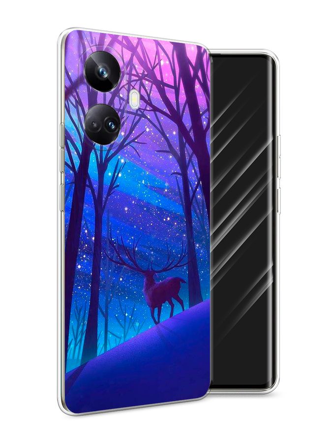 

Чехол Awog на Realme 10 Pro+ "Северный олень", Фиолетовый;голубой;синий, 2512350-2