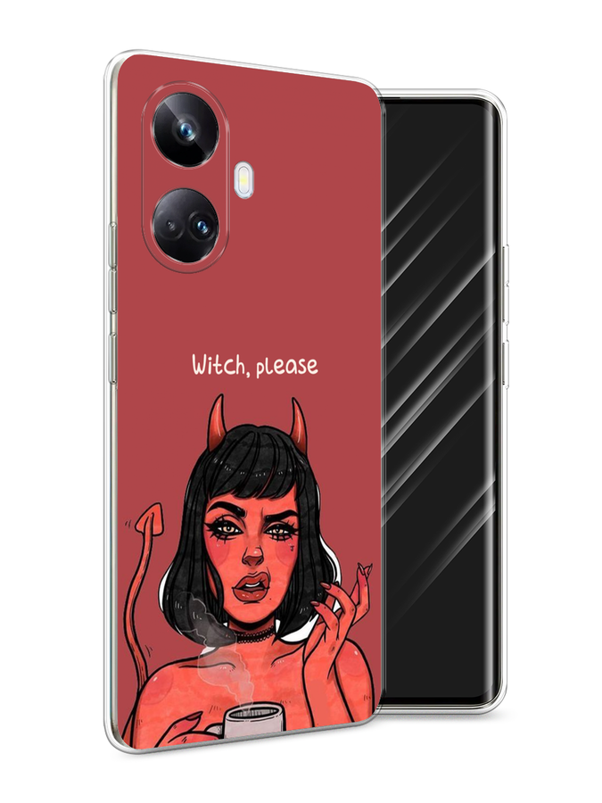 

Чехол Awog на Realme 10 Pro+ "Evil Girl", Красный;черный, 2512350-6
