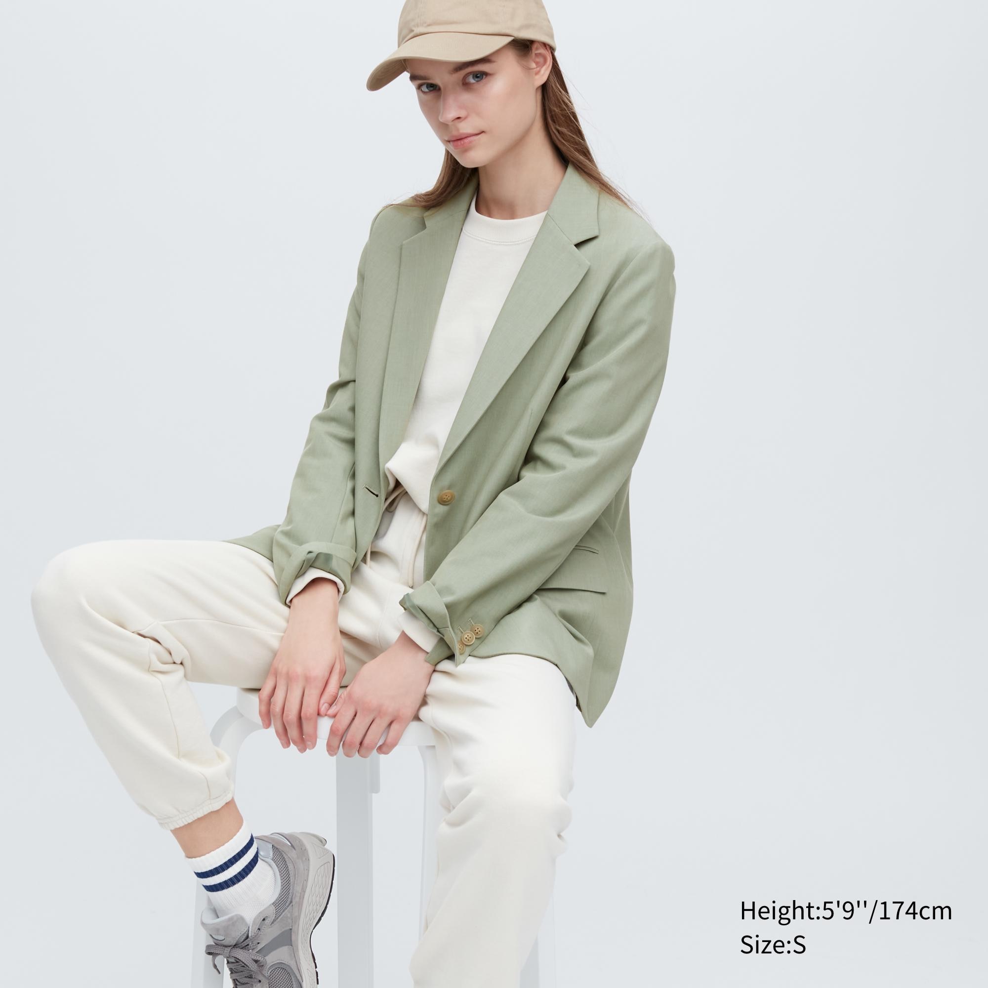 

Пиджак женский UNIQLO 456074COL53 зеленый L (доставка из-за рубежа), 456074COL53