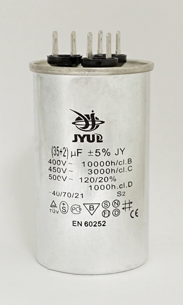 

СВВ65 35 + 2 мкф на 450В Конденсатор двойной пусковой, 35 + 2 мкф